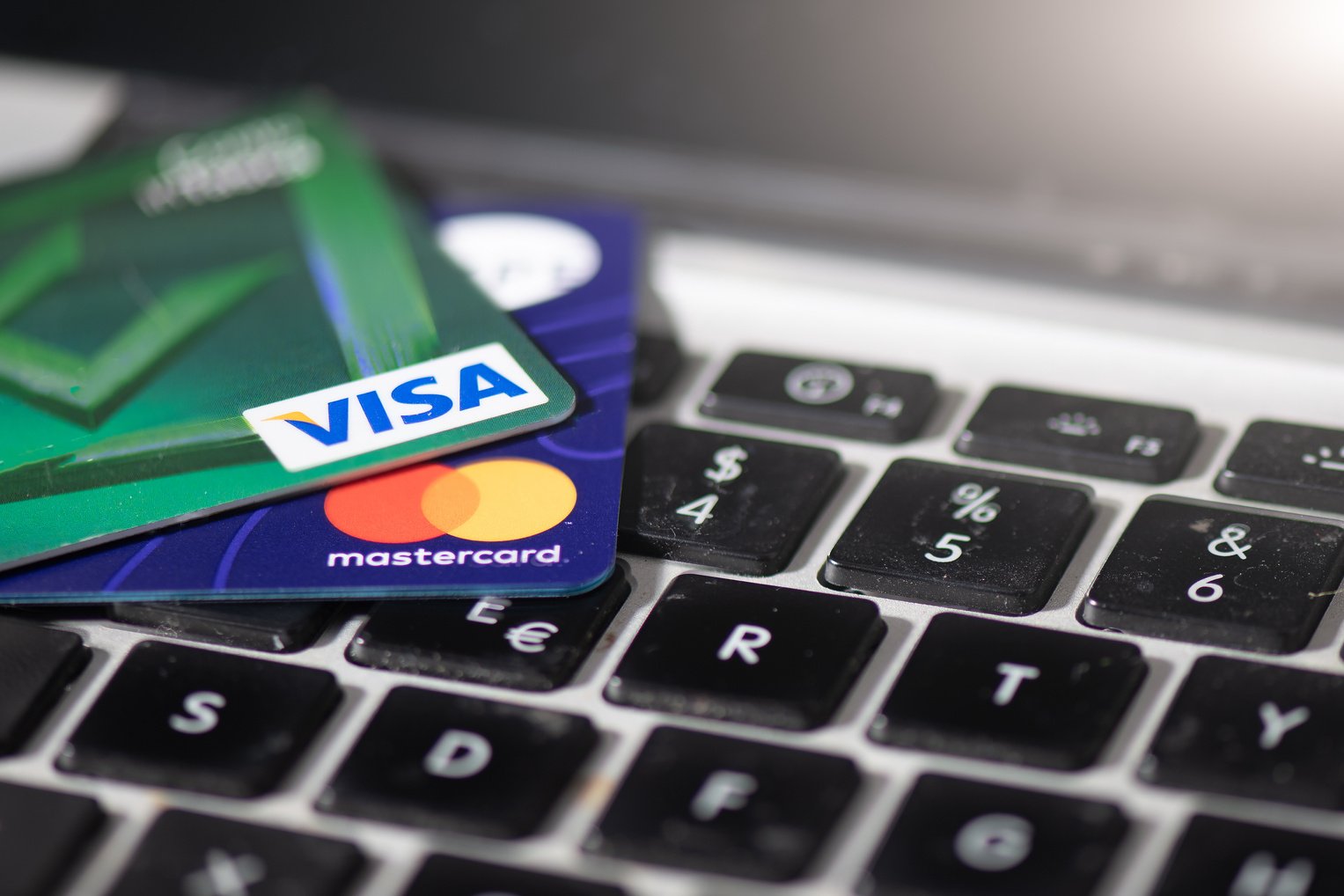 VISA and MASTERCARD Credit Cards Supported on Laptop